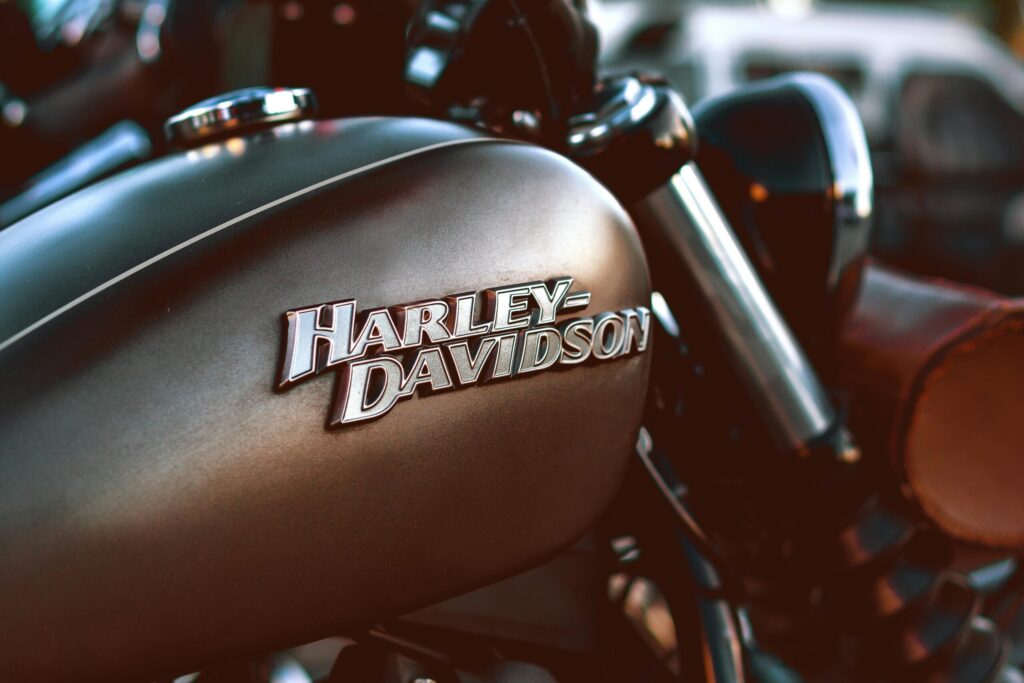Close-up Photography of a Harley Davidson Motorcycle
